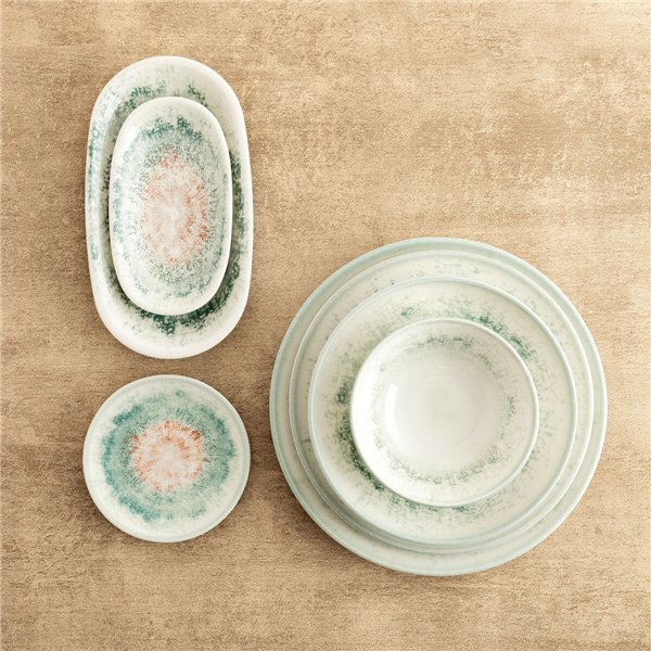 Plate Bidasoa Kai Hydrozero White Ceramic Ø 15 cm Bread (6 Units)