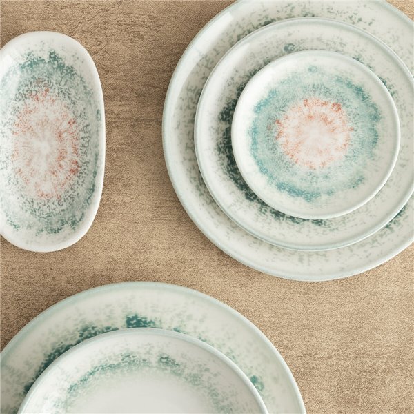 Plate Bidasoa Kai Hydrozero White Ceramic Ø 15 cm Bread (6 Units)