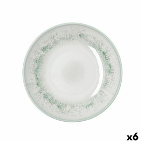 Deep Plate Bidasoa Kai Hydrozero White Ceramic Ø 23 cm (6 Units)