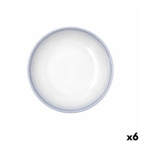 Deep Plate Bidasoa Lea Hydrozero White Ceramic Ø 20 cm (6 Units)