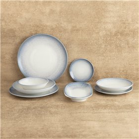 Deep Plate Bidasoa Lea Hydrozero White Ceramic Ø 20 cm (6 Units)