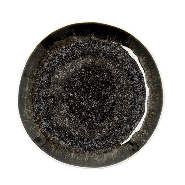 Flat Plate Bidasoa Elite Brown Ceramic Ø 26,5 cm (6 Units)