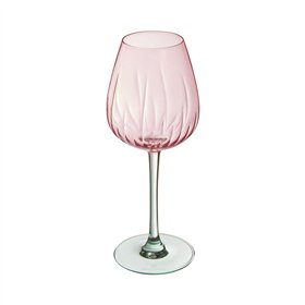 Wine glass Cristal d’Arques Paris Swirly Spring Pink Glass 470 ml (4 Units)