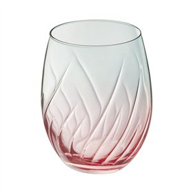 Glass for water Cristal d’Arques Paris Swirly Spring Pink Glass 360 ml (4 Units)