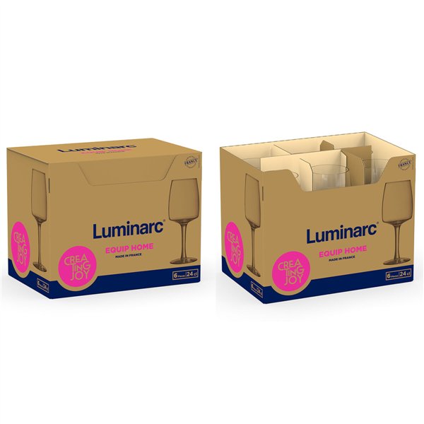 Wine glass Luminarc Equip Home Transparent Glass 240 ml (6 Units)