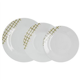 Tableware Quid Kansas Green Ceramic 18 Pieces