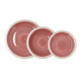 Tableware Quid Calypso Red Ceramic 18 Pieces