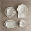 Flat Plate Bidasoa Serenity Hydrozero White Ceramic Ø 17 cm (6 Units)