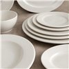 Flat Plate Bidasoa Serenity Hydrozero White Ceramic Ø 17 cm (6 Units)