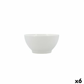 Snack Bowl Bidasoa Serenity Hydrozero White Ceramic (6 Units)