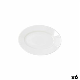 Snack tray Bidasoa Serenity Hydrozero White Ø 20 cm (6 Units)