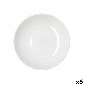 Deep Plate Bidasoa Harmony Hydrozero White Ceramic Ø 23 cm (6 Units)