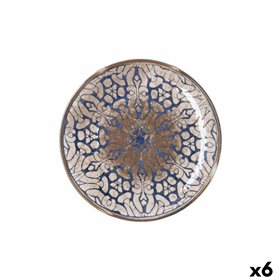 Dessert dish Bidasoa Deneb Hydrozero Brown Ceramic Ø 21 cm (6 Units)