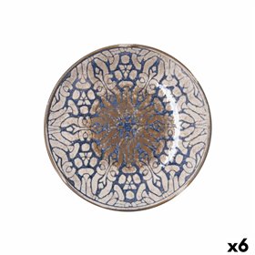 Deep Plate Bidasoa Deneb Hydrozero Brown Ceramic Ø 23 cm (6 Units)