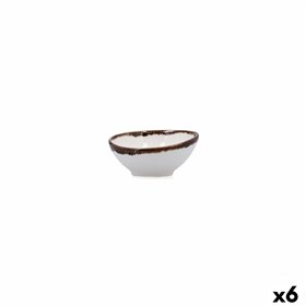 Snack Bowl Bidasoa Orion Hydrozero White Ceramic (6 Units)