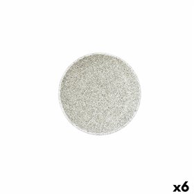 Plate Bidasoa Element Hydrozero Beige Ceramic Ø 15 cm Bread (6 Units)