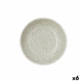 Deep Plate Bidasoa Element Hydrozero Beige Ceramic Ø 20 cm (6 Units)