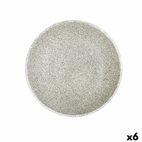 Deep Plate Bidasoa Element Hydrozero Beige Ceramic Ø 23 cm (6 Units)