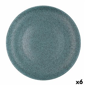 Pizza Plate Bidasoa Element Hydrozero Blue Ceramic Ø 30 cm (6 Units)