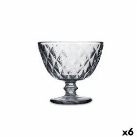Ice Cream and Milk Shake Glass Quid Maia Grey Glass 300 ml (6 Units)