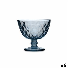 Ice Cream and Milk Shake Glass Quid Maia Blue Glass 300 ml (6 Units)