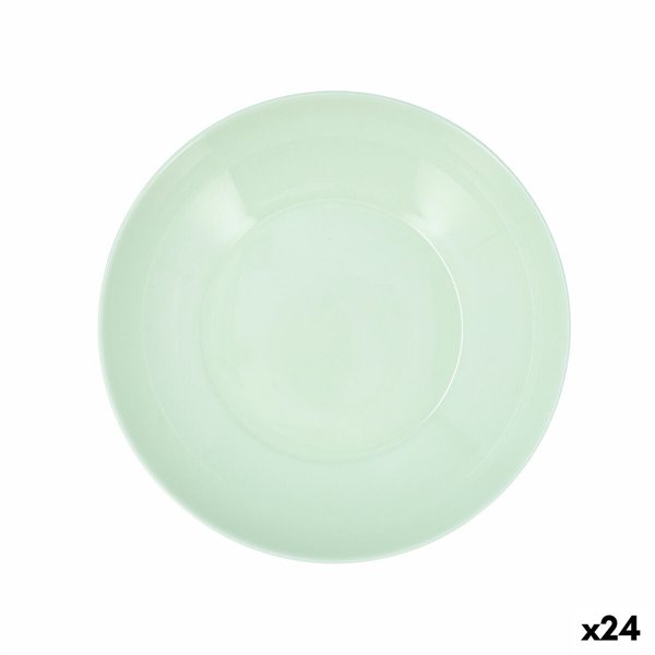 Deep Plate Luminarc Apy Paradise Green Glass Ø 20 cm (24 Units)