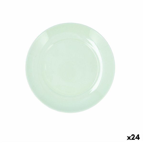 Dessert dish Luminarc Apy Paradise Green Glass Ø 18 cm (24 Units)