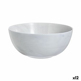 Salad Bowl Luminarc Diwali Granit Marb Bicoloured Glass Ø 21 cm (12 Units)