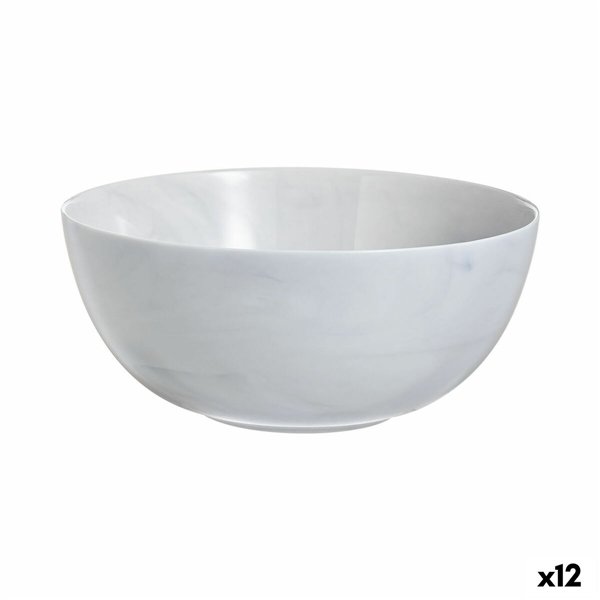 Salad Bowl Luminarc Diwali Granit Marb Bicoloured Glass Ø 21 cm (12 Units)