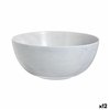 Salad Bowl Luminarc Diwali Granit Marb Bicoloured Glass Ø 21 cm (12 Units)