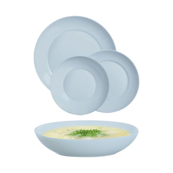 Tableware Luminarc Apy Paradise Azul Blue Glass 18 Pieces