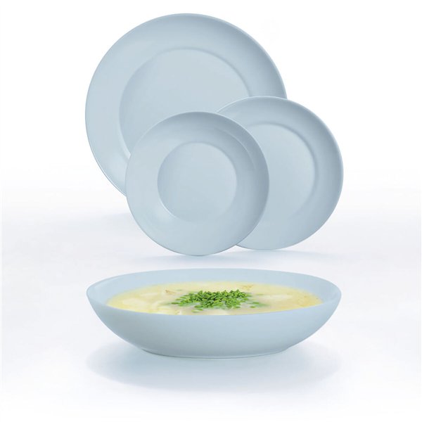 Tableware Luminarc Apy Paradise Azul Blue Glass 18 Pieces