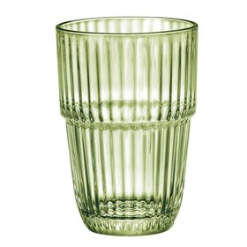 Glass for water Bormioli Rocco Barshine Green Glass 380 ml (6 Units)