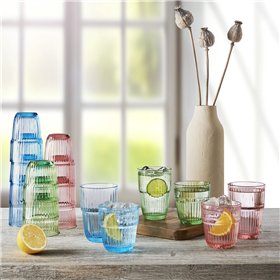 Glass for water Bormioli Rocco Barshine Green Glass 380 ml (6 Units)