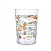 Glass for water Luminarc Peces Multicolour Glass Fish 500 ml (6 Units)