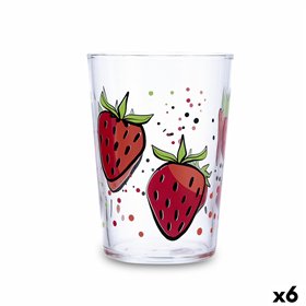 Glass for water Luminarc Fresas Multicolour Glass Strawberries 500 ml (6 Units)