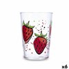 Glass for water Luminarc Fresas Multicolour Glass Strawberries 500 ml (6 Units)