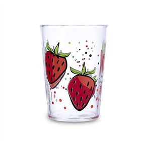Glass for water Luminarc Fresas Multicolour Glass Strawberries 500 ml (6 Units)