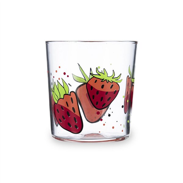 Glass for water Luminarc Fresas Multicolour Glass Strawberries 360 ml (6 Units)