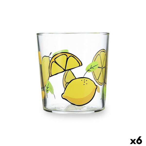 Glass for water Luminarc Limones Multicolour Glass Lemon 360 ml (6 Units)