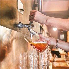 Beer Glass Arcoroc Nonic Transparent Glass 280 ml (24 Units)