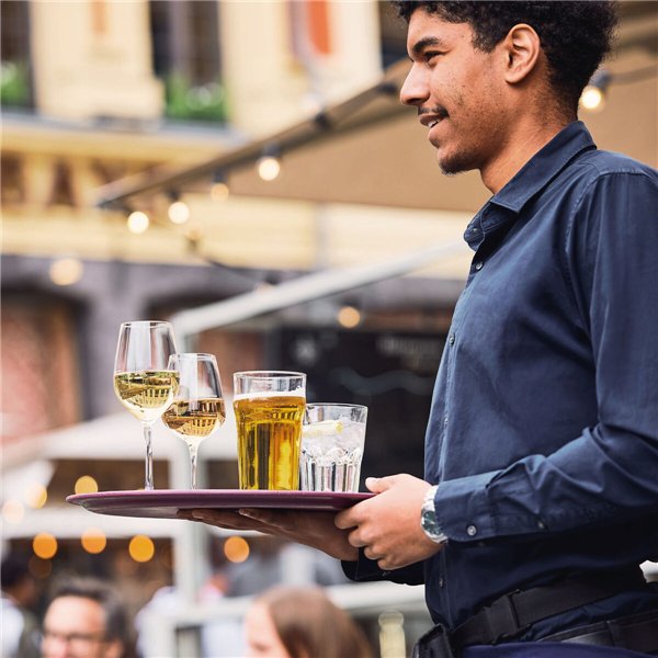 Beer Glass Arcoroc Nonic Transparent Glass 280 ml (24 Units)