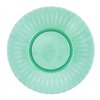 Flat Plate Quid Iris Green Plastic Ø 26 cm (12 Units)