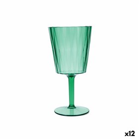 Wineglass Quid Iris Green Plastic 350 ml (12 Units)