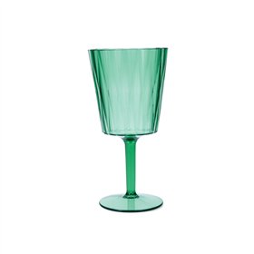 Wineglass Quid Iris Green Plastic 350 ml (12 Units)