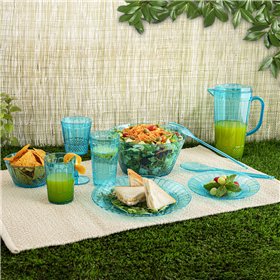 Wineglass Quid Gaia Turquoise Plastic 350 ml (12 Units)