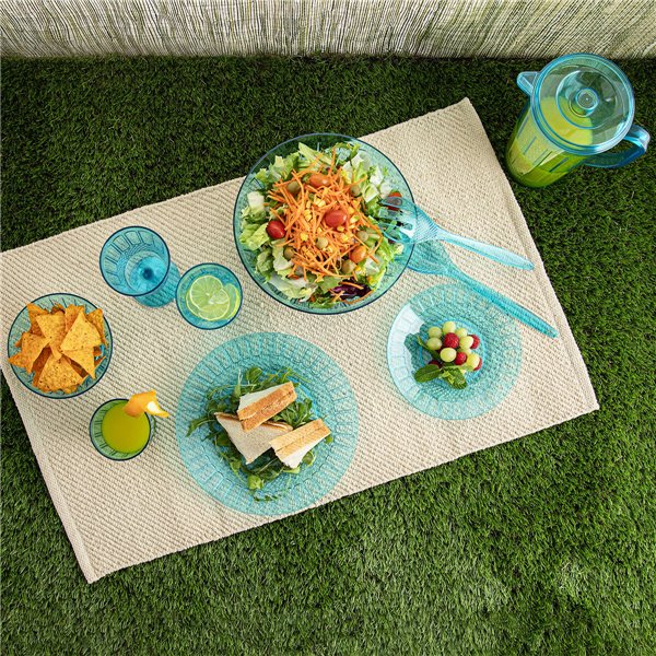 Snack Bowl Quid Gaia Turquoise Plastic (12 Units)