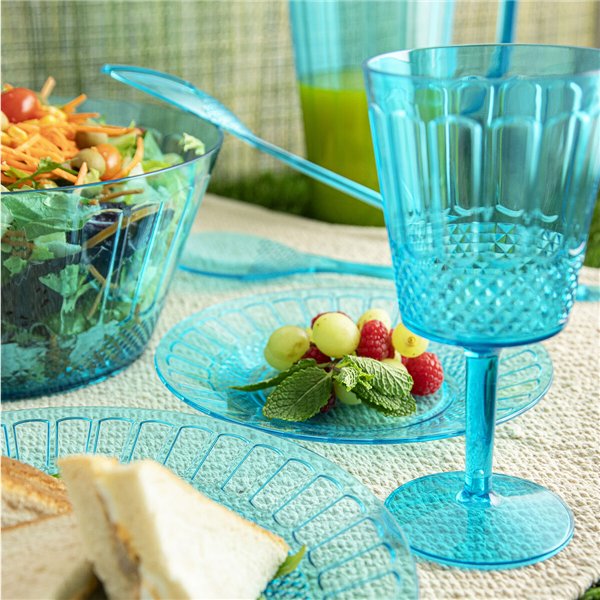 Snack Bowl Quid Gaia Turquoise Plastic (12 Units)