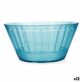 Salad Bowl Quid Gaia Turquoise Plastic Ø 25 cm (12 Units)