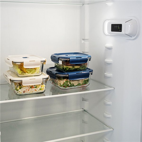 Hermetic Lunch Box Luminarc Baltic Cream Glass 1,22 L (6 Units)